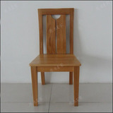 上海特价实木餐椅榆木餐厅环保家具 现代简约原木色餐椅书桌椅