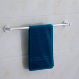 太空铝毛巾杆单杆晾手巾架挂杆卫生间毛巾架加长加粗单层浴室挂件
