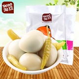 淘豆鹌鹑蛋250gQQ蛋卤香/泡椒味小包装无壳美味卤蛋零食小吃