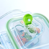耐热保温饭盒玻璃密封碗保鲜盒冰箱收纳盒便当盒套装带盖+微波炉