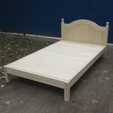 特价简约实木床双人床松木床儿童床单人床松木家具1米1.2 1.5 1.8