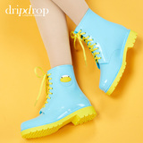 dripdrop2015 天生萌物系列 独家原创马丁雨鞋 水鞋 果冻雨靴包邮