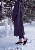 2016新款春秋冬欧美韩版羊绒薄大衣毛呢宽松加厚保暖外套女装加长