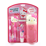 韩国进口 凯蒂猫Hello Kitty 宝宝 儿童牙具牙刷牙膏漱口杯套装