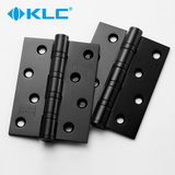[德国KLC]不锈钢轴承黑色开槽合页铰链 房门平开折叠活页4寸两片