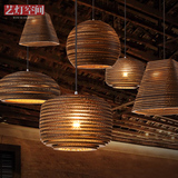 设计师创意个性灯具东南亚新中式茶室禅意灯客厅餐厅咖啡馆吊灯