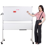 VIZ-PRO 白板支架式移动磁性教学办公家用双面白板黑板120*60cm