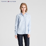 TommyHilfiger 女装几何条纹拼接宽松版型长袖衬衫-RM17653187MS
