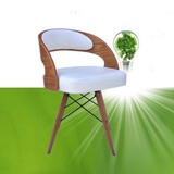 幽得梦餐椅现代简约实木电脑椅 旋转办公椅 弯曲木欧式休闲椅特价