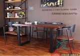 店咖啡厅椅创意软垫凳子U美式复古铁艺餐椅电脑椅時尚休闲椅奶茶
