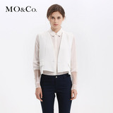 MO&Co.春季款一粒扣女装上衣 欧美时尚简约短款西装马甲moco
