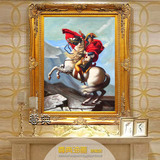 名画欧式临摹人物手绘油画拿破仑客厅别墅玄关壁炉画酒店办公装饰