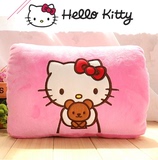 Hello Kitty凯蒂猫哆啦A梦暖手宝电暖宝手捂USB毛绒抱枕靠垫礼品