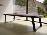 美式复古长桌铁艺休闲餐桌椅个性书桌创意电脑桌实木简约咖啡桌子