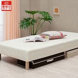 布艺弹簧床垫席梦思矮床独立日式单人双人床1米1.2米1.4米1.5定做
