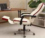 椅人体工学办公椅子电脑椅固定扶手升降牛皮转椅a