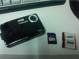 Samsung/三星 Digimax i7 蓝调闲置数码相机 旋转触摸屏原装带卡