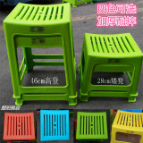 加厚条纹凳吉榕正品彩色高凳 矮凳透气凳子 防滑塑料凳 塑料椅子