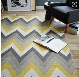 2016新品简约条纹格子客厅卧室床边长方形腈纶手工定制混纺地毯