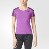 adidas 阿迪达斯训练女子短袖T恤 紫 AY7824 AZ3250