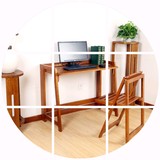 台式电脑桌简易可折叠卧室书桌纯实木笔记本电脑桌简约现代书桌椅