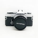奥林巴斯 olympus om- 1 银色单反胶片相机 配1.8镜头  包邮