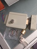 单头喷粉滑轮电控锁 拉丝镀镍小区单元门防盗门锁 不锈钢滑轮电锁