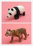正版散货 仿真动物 国宝 野生动物 熊猫 老虎 模型摆件公仔玩具