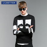 Lilbetter男士卫衣 青少年潮牌男装圆领学生外套韩版套头外衣男潮