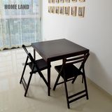 实木折叠式桌椅餐桌简约现代组合书桌桌子家用可伸缩便携折叠桌
