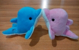 海洋动物 毛绒玩具 结婚礼物 一对海豚 婴儿儿童玩具 摇铃钥匙链