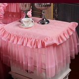 蕾丝床头柜罩套纯棉床头柜盖布万能盖巾防尘罩小台布布艺包邮