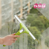 日本FaSoLa正品 一体喷水玻璃刮水器单面清洁器喷雾刮窗器擦窗器