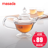 masada水果茶壶耐热玻璃泡茶壶 过滤红茶壶家用透明功夫茶具 TLR