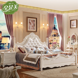 全是美欧式实木床橡木婚床白色双人床韩式田园法式公主床1.8米1.5