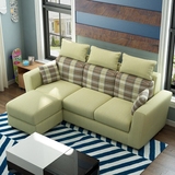 小户型布艺沙发组合简约现代日式宜家三人位转角沙发带储物功能