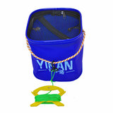 折叠EVA钓鱼打水桶 打水箱 折叠水箱 可提 带打水绳 活鱼桶 渔具