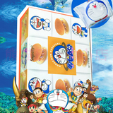5盒包邮日本工艺哆啦A梦冠名铜锣烧香芋味128g情人儿童节生日礼物