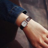新款韩国女表复古简约潮方形细带皮带小表盘韩版学生休闲石英手表