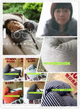 MUJI无印の良品 代购 日本大阪直购 微粒颈部靠枕旅行枕U型护颈枕
