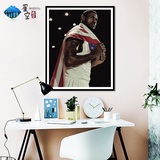 diy数字油画 客厅人物名人NBA篮球明星手绘装饰画 勒布朗·詹姆斯