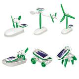 新阳光6合1太阳能转电能自拼装DIY积木中小学生环保科学实验玩具
