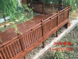 防腐木地板/实木地板/户外平台/围栏，上海包安装！