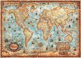包邮 德国进口拼图 HEYE 雷诺瓦 古地图 3000片 古世界地图 29275