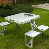 新款 户外折叠桌椅套装铝合金便携式宣传桌餐桌烧烤桌野餐自驾游