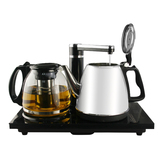 茶壶电热水壶自动上水壶烧水壶茶具全不锈钢玻璃煮茶器抽水加水泡