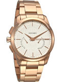 5折美国代购2016 Azzaro Legend 白色表盘镀玫瑰金不锈钢男士手表