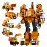 得意小子变形合金金刚工程车大力神玩具合体组合金刚汽车人机器人