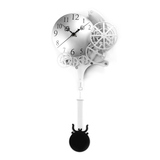 奥运环齿轮动感机械外观创意钟时尚家居装饰挂钟批发欧式复古摆钟