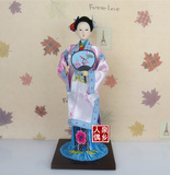 创意摆件 中国人偶十二金钗绢人娃娃 特色工艺品送老外 北京娟人